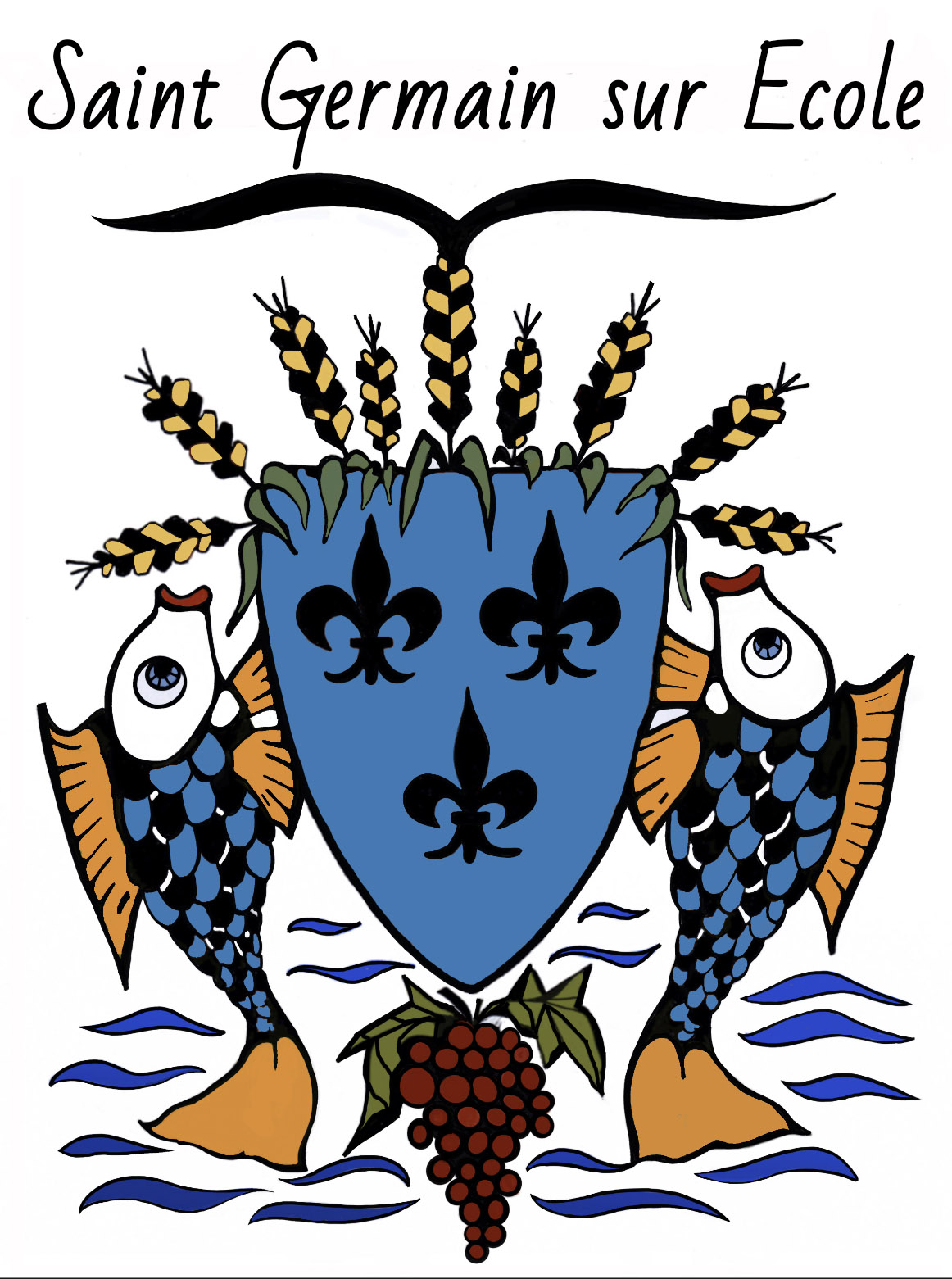 Blason Saint Germain sur Ecole